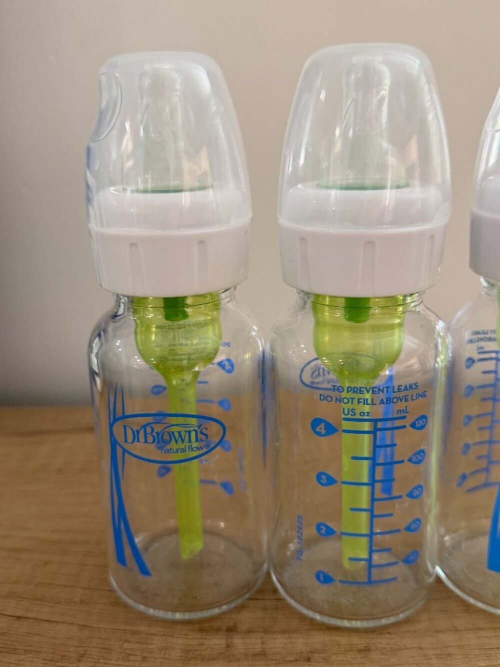 Dr. Brown's | Natural Flow Anti-Colic Options+ Narrow Glass Baby Bottles - Picture 2 of 5